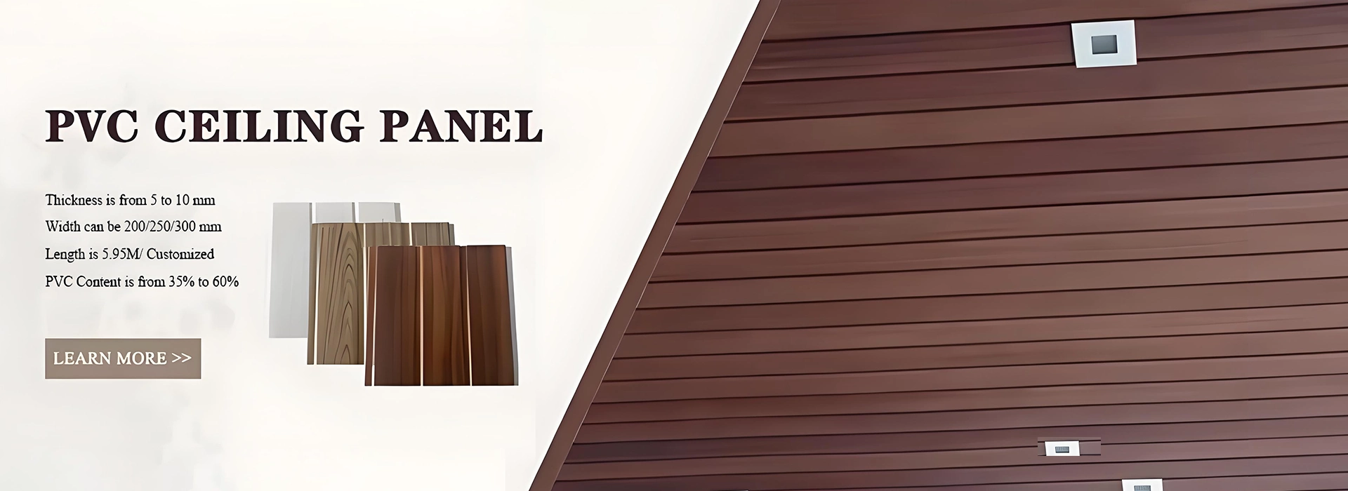 Fabricante y proveedor del panel de techo de PVC