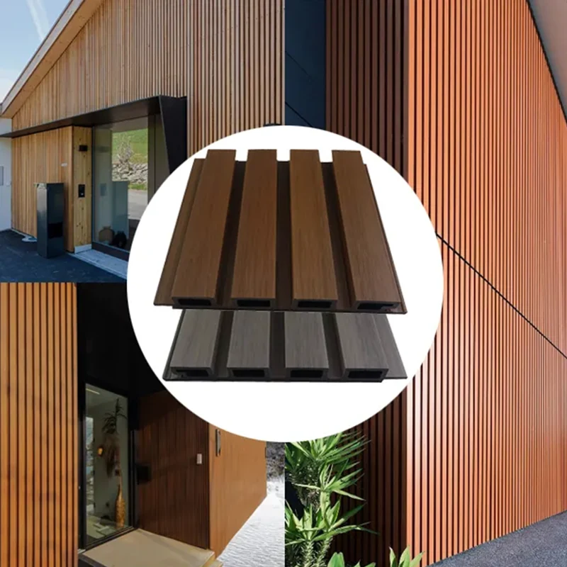 Panel de pared WPC exterior WPC exterior anti-recubrimiento al aire libre