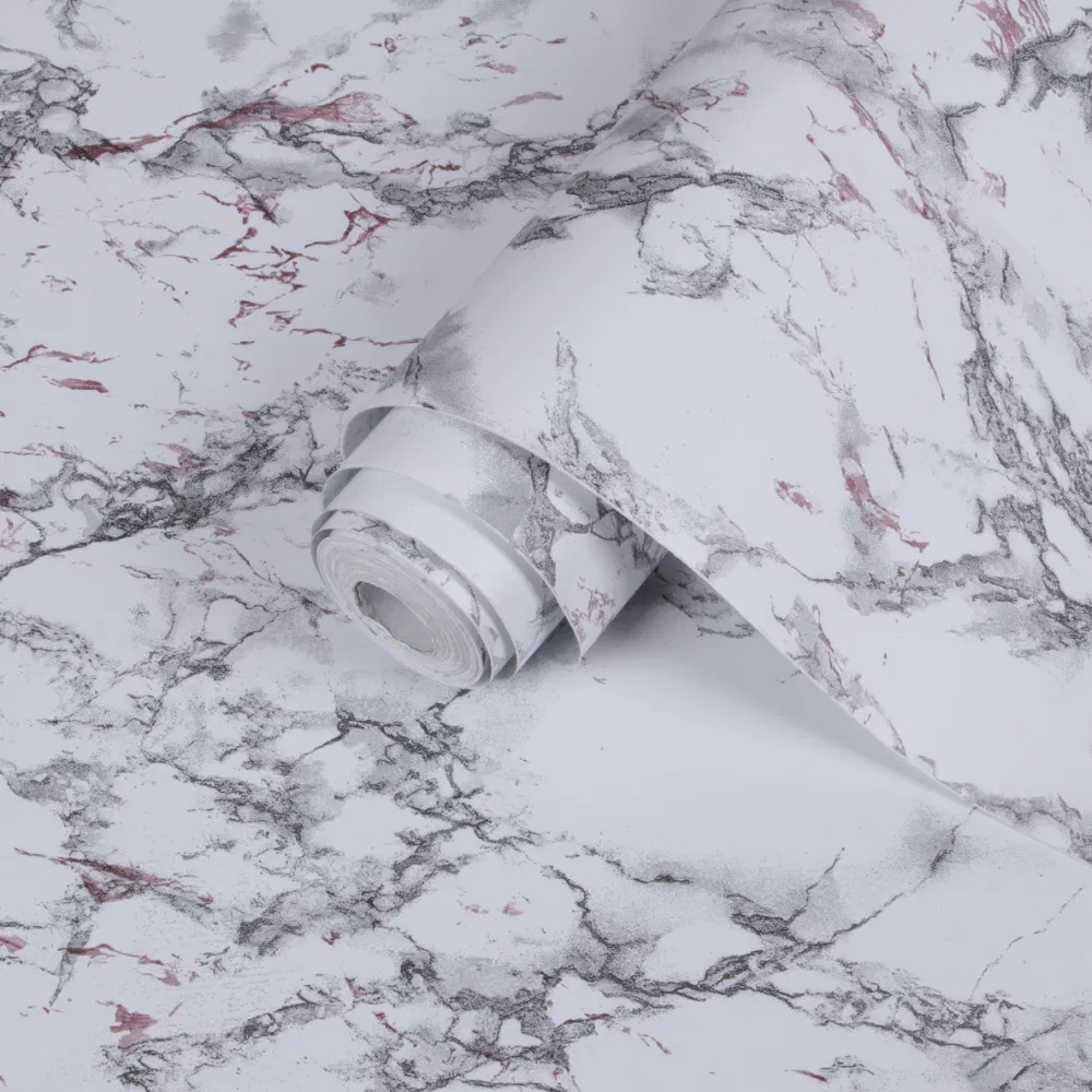 Papel tapiz decorativo con textura de mármol autoadhesivo